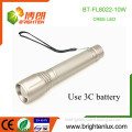 Factory Wholesale 3C Dry Battery Operated Aluminum Multifunctional 10 watt xml-2 Cree led Strong Light Torch with Wrist Strap